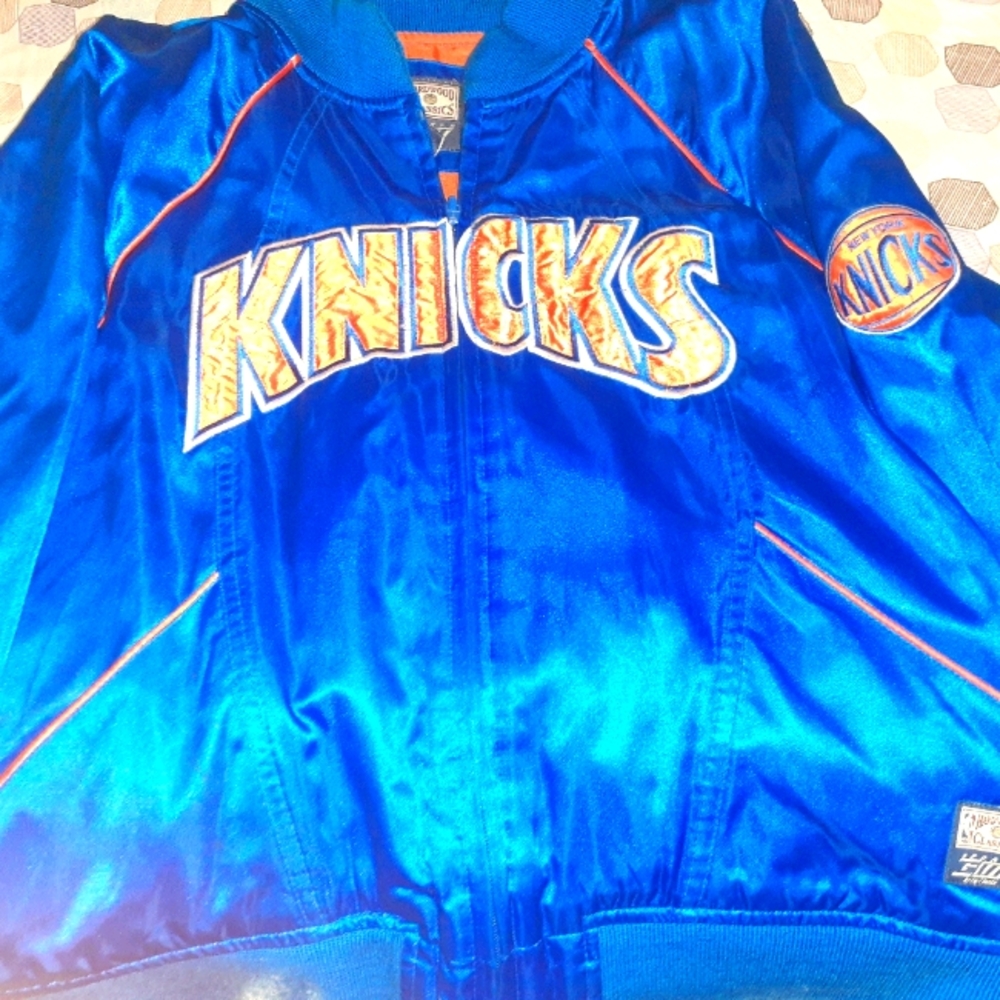 Original Knicks Shiney Blue Jacket for Women&Men